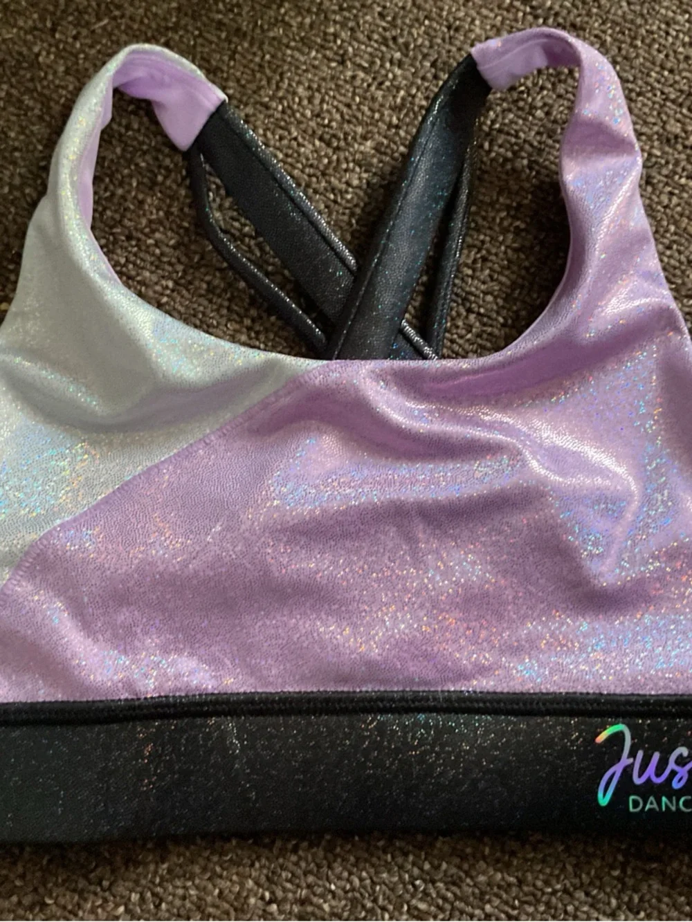 NWT Justice Shimmery sports bra size 5/6